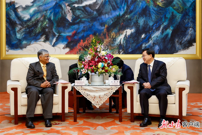 胡昌升會(huì)見印度駐華大使羅國棟一行